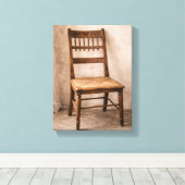 Impression sur toile de chaise rustique de campagn (Insitu (Plancher de Bois))