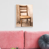 Impression sur toile de chaise rustique de campagn (Insitu(Salon))