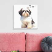 Impression sur toile de chien mignon (Insitu(Salon))
