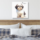 Impression sur toile de chien mignon (Insitu(Chambre))