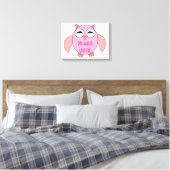 Impression sur toile de chouette de message d'amou (Insitu(Chambre))