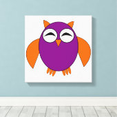 Impression sur toile de chouette Halloween mignonn (Insitu (Plancher de Bois))