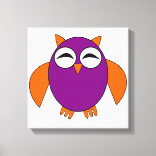 Impression sur toile de chouette Halloween mignonn