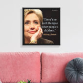 Impression sur toile de citation de Hillary Clinto (Insitu(Salon))