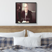 Impression sur toile de citation FDR & Rien à crai (Insitu(Chambre))