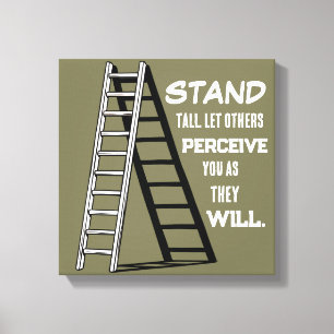 Impression sur toile de citation stoïque « Tenez-v