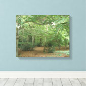 Impression sur toile de Clairière en forêt (Insitu (Plancher de Bois))