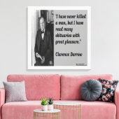 Impression sur toile de Clarence Darrow et citatio (Insitu(Salon))