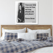 Impression sur toile de Clarence Darrow et citatio (Insitu(Chambre))