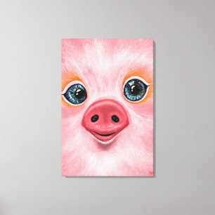 Impression sur toile de cochon mignon