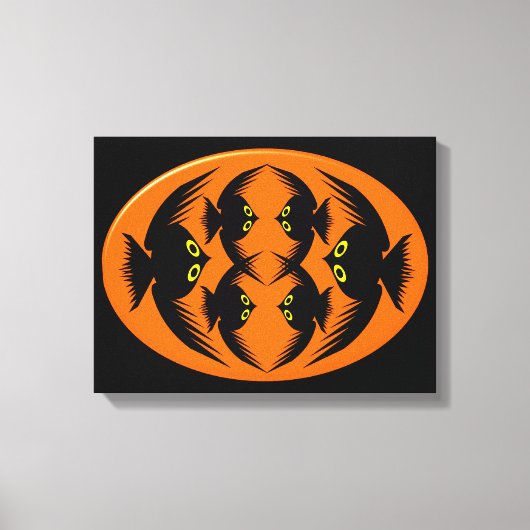 Impression sur toile de Corbeaux d'Halloween (Recto)