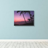 Impression sur toile de coucher de soleil tropical (Insitu (Plancher de Bois))