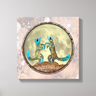 Impression sur toile de Coyote Crooners