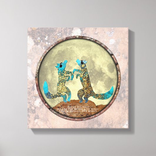 Impression sur toile de Coyote Crooners (Recto)