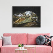 Impression sur toile de crocodile (Insitu(Salon))