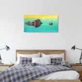 Impression sur toile de crocodile sur une étendue (Insitu(Chambre))