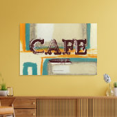 Impression sur toile de cuisine de café abstrait - (Insitu(Salon))