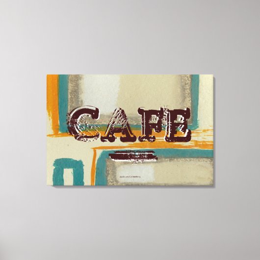 Impression sur toile de cuisine de café abstrait - (Recto)