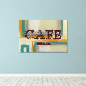 Impression sur toile de cuisine de café abstrait - (Insitu (Plancher de Bois))