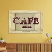 Impression sur toile de cuisine de café rustique - (Insitu(Salon))