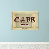 Impression sur toile de cuisine de café rustique - (Insitu (Plancher de Bois))