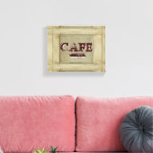 Impression sur toile de cuisine de café rustique - (Insitu(Salon))