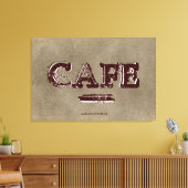 Impression sur toile de cuisine de café vintage - (Insitu(Salon))