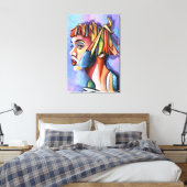 Impression sur toile de dame d'art cubiste (Insitu(Chambre))