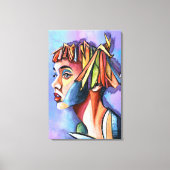 Impression sur toile de dame d'art cubiste (Recto)