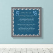 Impression sur toile de deuil Je n'ai pas péri (Insitu (Plancher de Bois))