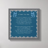 Impression sur toile de deuil Je ne suis pas mort (Recto)