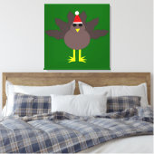 Impression sur toile de dinde de Noël mignonne (Insitu(Chambre))