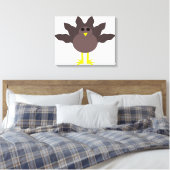 Impression sur toile de dinde drôle de Thanksgivin (Insitu(Chambre))