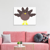 Impression sur toile de dinde drôle de Thanksgivin (Insitu(Salon))