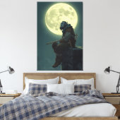 Impression sur toile de fantasy de barde demi-orqu (Insitu(Chambre))