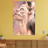 Impression sur toile de Femme Chat (Insitu(Salon))