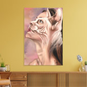 Impression sur toile de Femme Chat (Insitu(Salon))