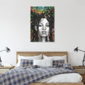 Impression sur toile de femme de la nature (Insitu(Chambre))