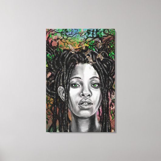 Impression sur toile de femme de la nature (Recto)