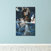 Impression sur toile de femme de l'île (Insitu (Plancher de Bois))