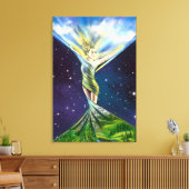 Impression sur toile de femme printanière (Insitu(Salon))