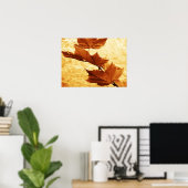 Impression sur toile de feuille d'érable (Bureau à domicile)