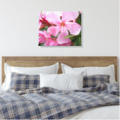 Impression sur toile de fleur d'oléandre rose | Fl (Insitu(Chambre))