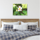 Impression sur toile de fleur sauvage rose | Mural (Insitu(Chambre))