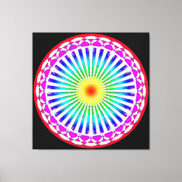 Impression sur toile de fleurs d'été