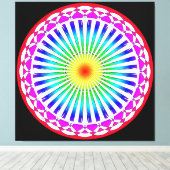 Impression sur toile de fleurs d'été (Insitu (Plancher de Bois))