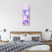 Impression sur toile de fleurs d'iris bleu violet  (Insitu(Chambre))