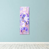 Impression sur toile de fleurs d'iris bleu violet  (Insitu (Plancher de Bois))