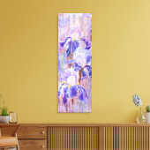 Impression sur toile de fleurs d'iris bleu violet  (Insitu(Salon))