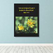 Impression sur toile de fleurs sauvages d'aster ja (Insitu (Plancher de Bois))